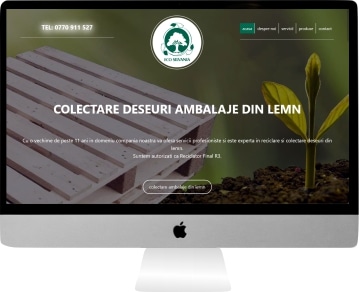 web design personalizat paleti lemn